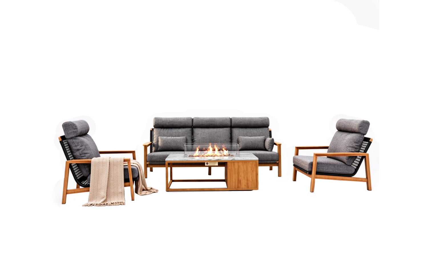 Sofa 3-osobowa (z poduszkami) SUNART REYNE SUN 71N / NATURAL