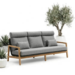 Sofa 3-osobowa (z poduszkami) SUNART REYNE SUN 71N / NATURAL