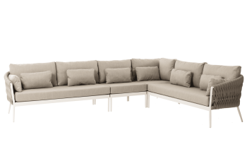 Zestaw narożny dla 5 osób (z poduszkami) SUNART SUN 22T SUN 23T SUN 24T SUN 25T / TAUPE