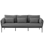 3-Seater Sofa (with cushions) SUNART SUN 62BW / ANTRACHITE