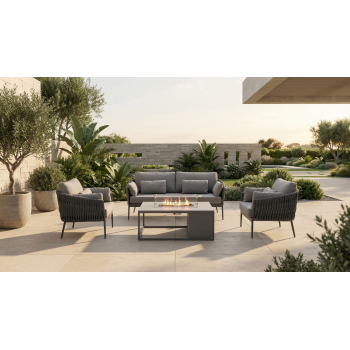 3-Seater Sofa (with cushions) SUNART SUN 62BW / ANTRACHITE