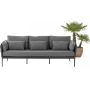 3-Seater Sofa (with cushions) SUNART SUN 62BW / ANTRACHITE