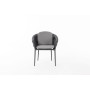Dining Armchair (with cushions) SUNART SUN 28BW / ANTRACHITE