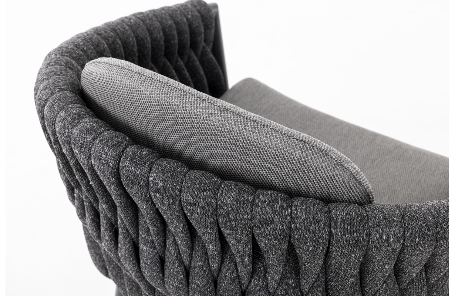 Dining Armchair (with cushions) SUNART SUN 28BW / ANTRACHITE