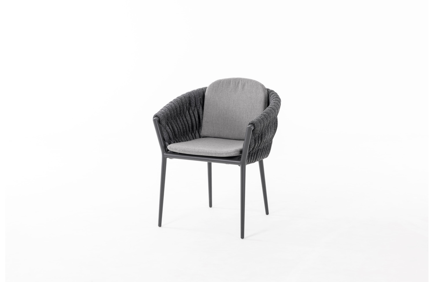Dining Armchair (with cushions) SUNART SUN 28BW / ANTRACHITE