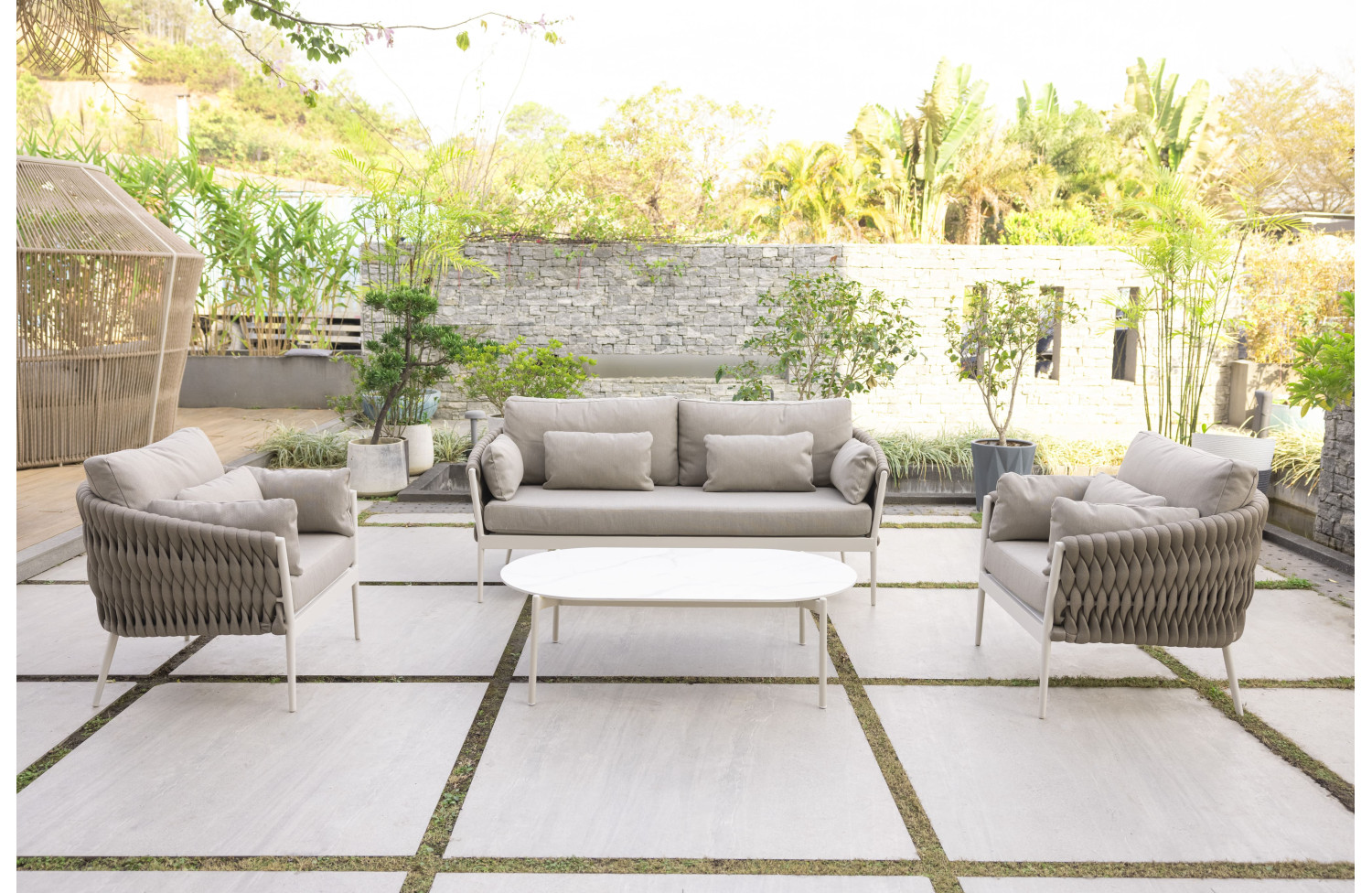 2-Seater Sofa (with cushions) SUNART SUN 27T / TAUPE