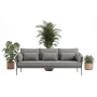 3-Seater Sofa (with cushions) SUNART SUN 52S / ANTHRACITE