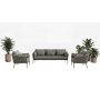 3-Seater Sofa (with cushions) SUNART SUN 52S / ANTHRACITE