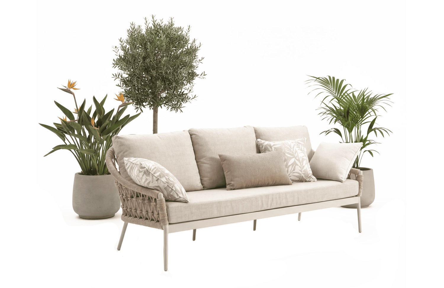 3-Seater Sofa (with cushions) SUNART SUN 52T / TAUPE