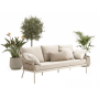 3-Seater Sofa (with cushions) SUNART SUN 52T / TAUPE