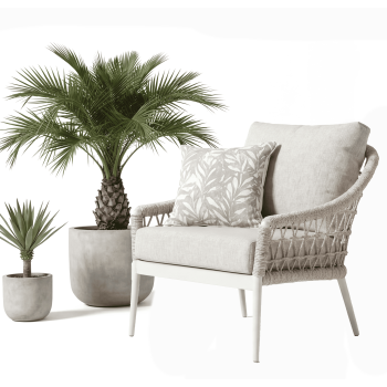 Lounge Armchair (with cushions) SUNART SUN 54T / TAUPE