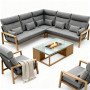 Coner set (with cushison) SUNART REYNE SUN 72N SUN 73N SUN 74N SUN 75N / NATURAL