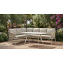 Dining corner set LEFT (with cushions) SKANDI SK 38T (L) / SK 40T / TAUPE