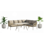 Dining corner set RIGHT (with cushions) SKANDI SK 38T (R) / SK 40T / TAUPE