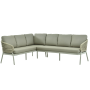 Обідній кутовий комплект ЛІВИЙ (з подушками) SKANDI SK 38T (L) / SK 40T / TAUPE