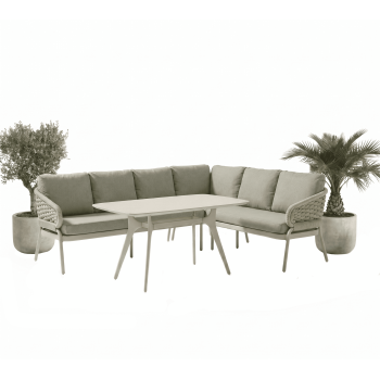 Обідній кутовий комплект ПРАВИЙ (з подушками) SKANDI SK 39T (R) / SK 40T / TAUPE