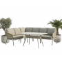 Dining corner set LEFT (with cushions) SKANDI SK 39T (L) / SK 40T / TAUPE