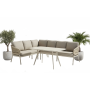 Dining corner set RIGHT (with cushions) SKANDI SK 39T (R) / SK 40T / TAUPE