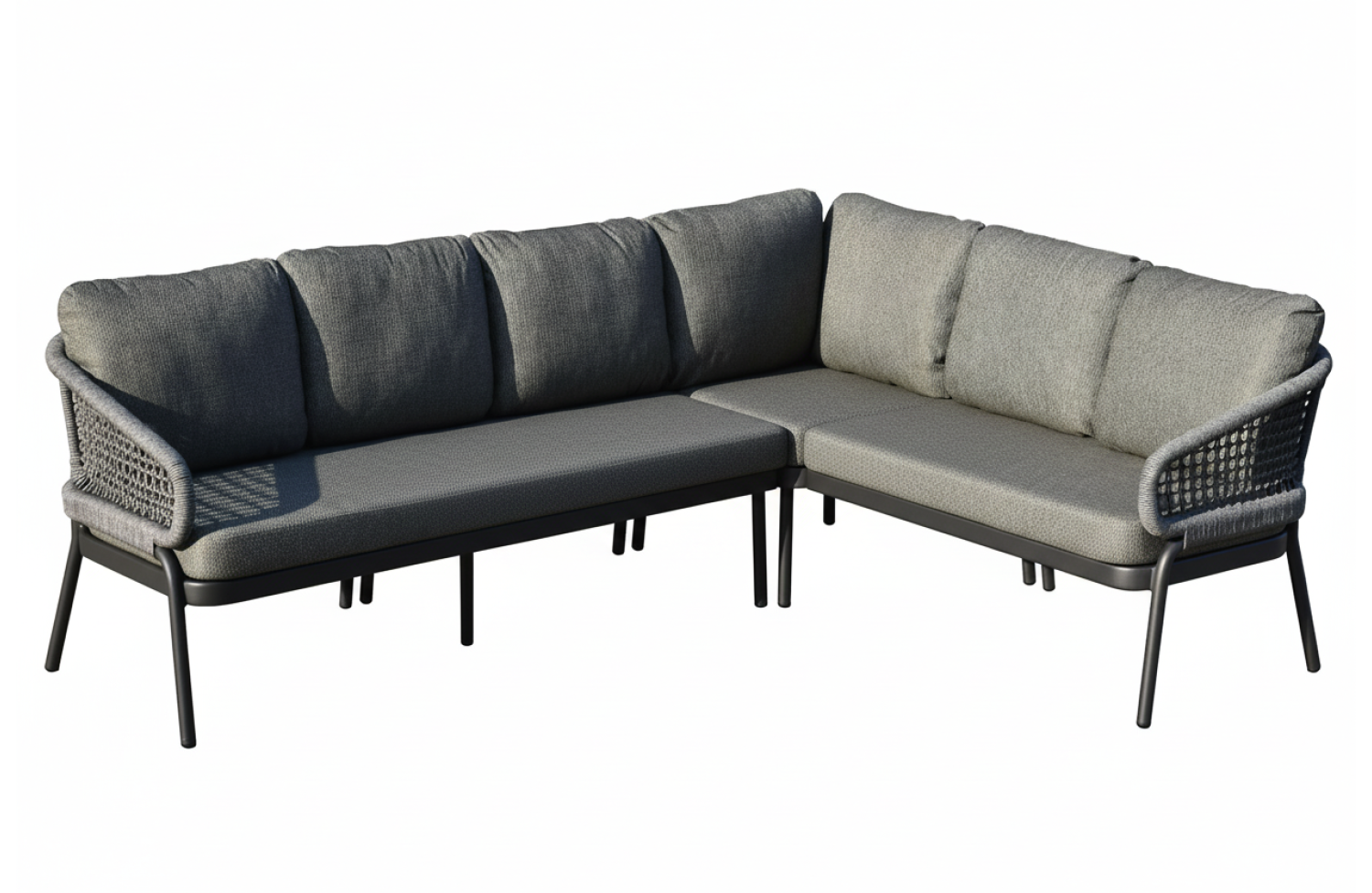 Dining corner set LEFT (with cushions) SKANDI SK 38G (L) / SK 40G / ANTHRACITE