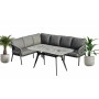 Dining corner set LEFT (with cushions) SKANDI SK 38G (L) / SK 40G / ANTHRACITE