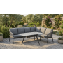 Dining corner set RIGHT (with cushions) SKANDI SK 38G (R) / SK 40G / ANTHRACITE