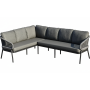 Dining corner set RIGHT (with cushions) SKANDI SK 38G (R) / SK 40G / ANTHRACITE