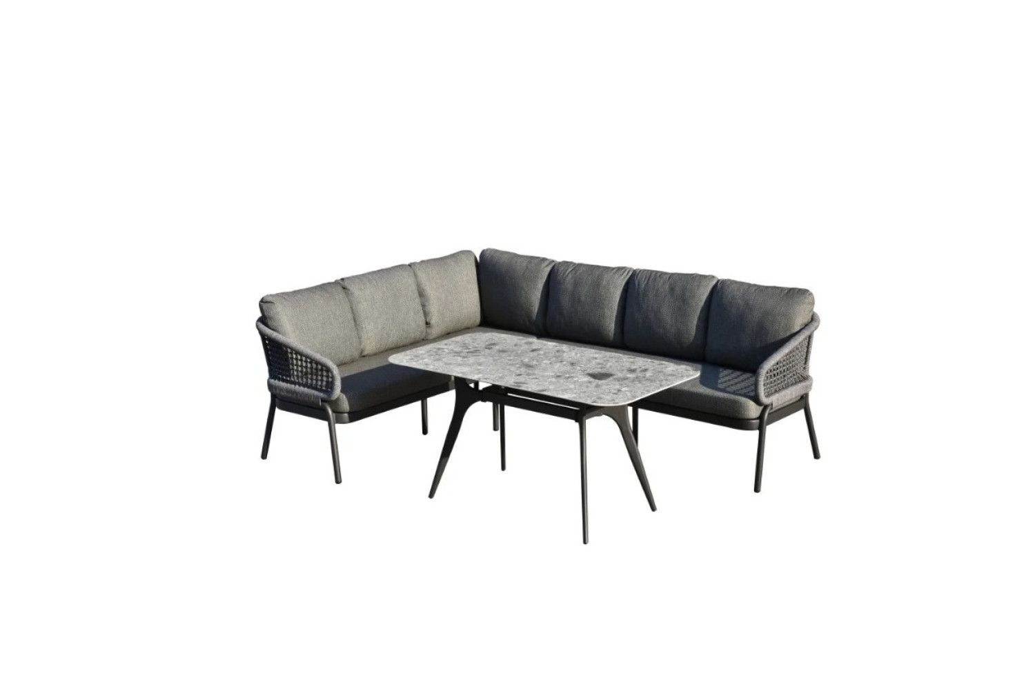 Zestaw narożny do jadalni LEWY (z poduszkami) SKANDI SK 38G (L) / SK 40G / ANTHRACITE