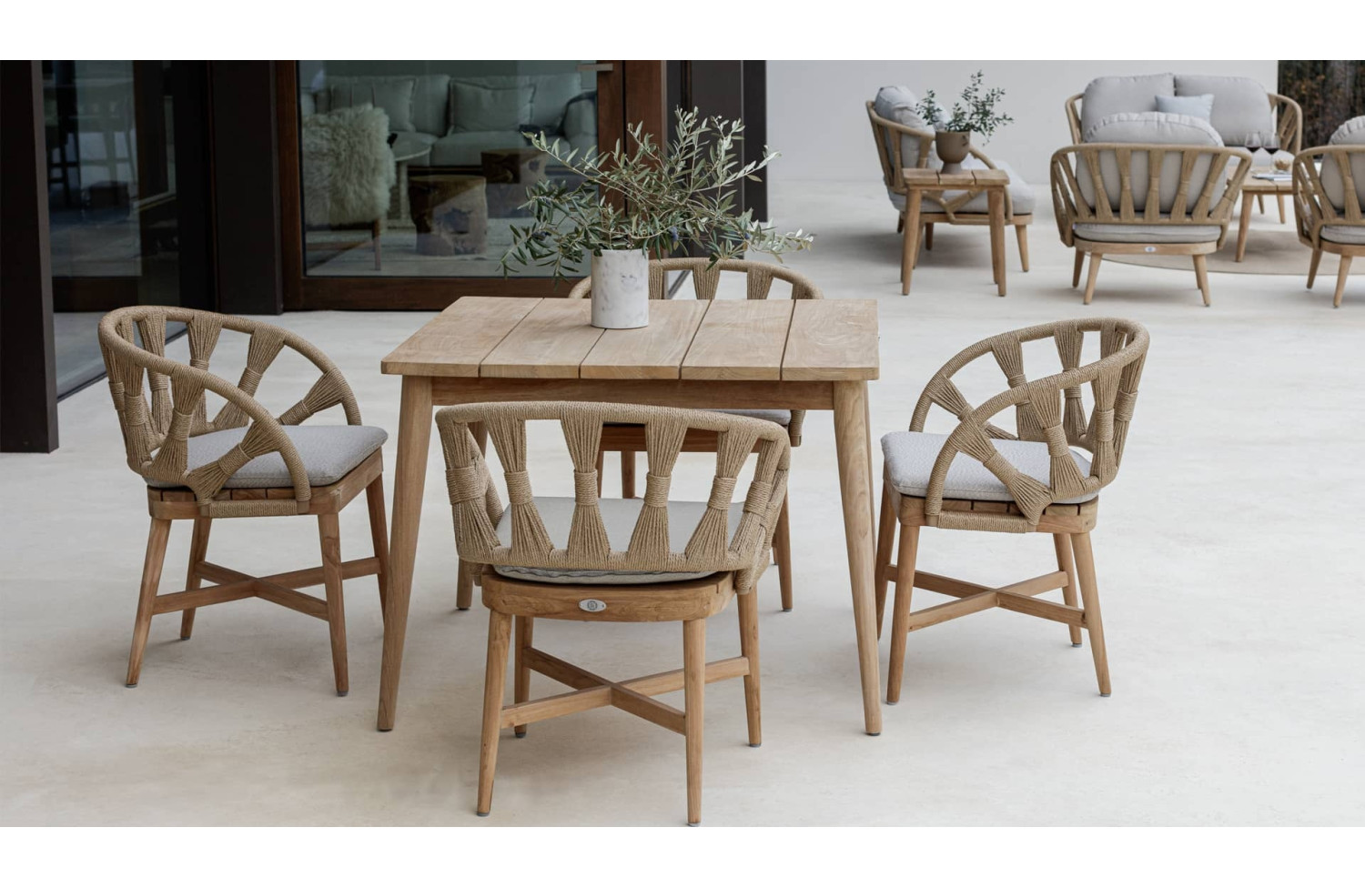 Cтілець з підлокітниками (без подушки) SKYLINE DESIGN , KRABI 24107-RN