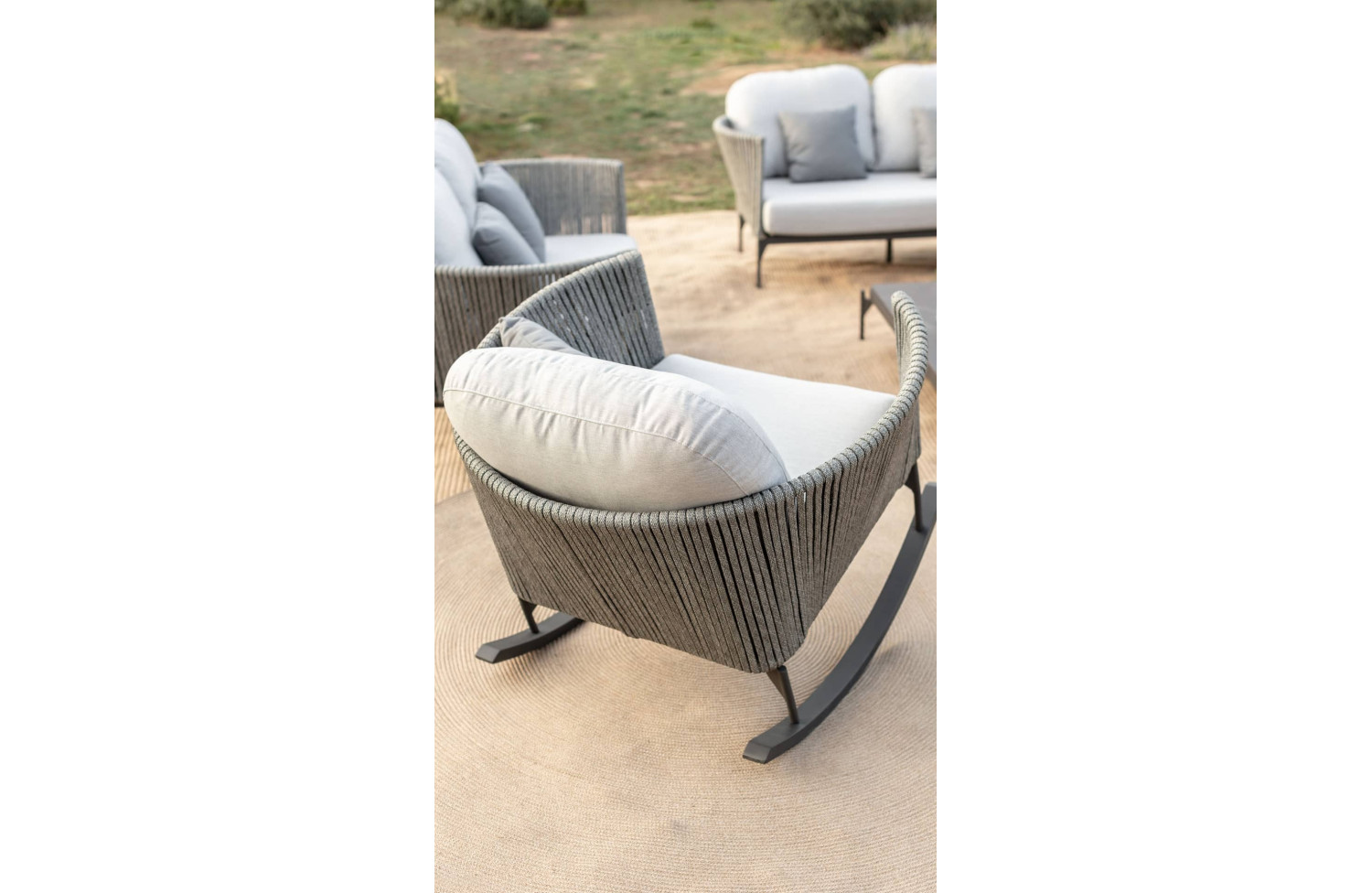 Rocking armchair (without cush) SKYLINE DESIGN , BOSTON 24168-LG