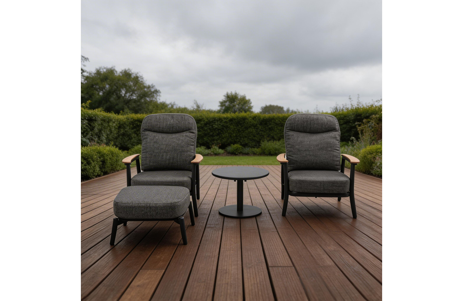 Pufa (z poduszką) SKANDI SKY SK 49G / ANTHRACITE