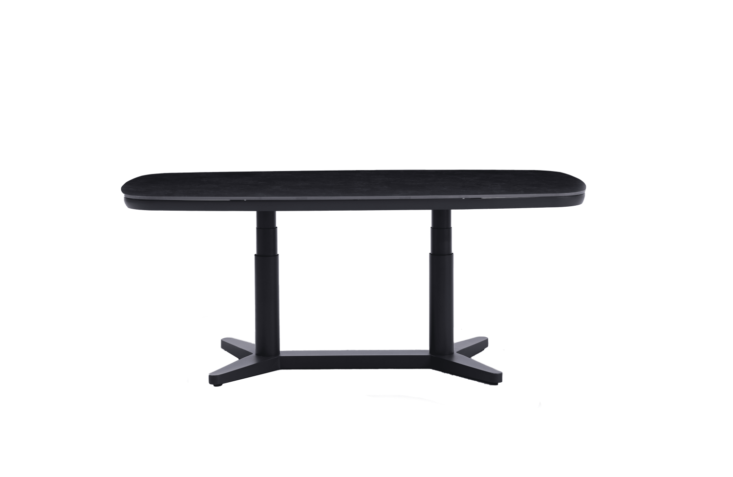Stół jadalny 180 z podnoszonym blatem 53-74.5 cm SKANDI SK 55G / ANTHRACITE