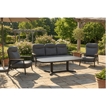 Stół jadalny 180 z podnoszonym blatem 53-74.5 cm SKANDI SK 55G / ANTHRACITE