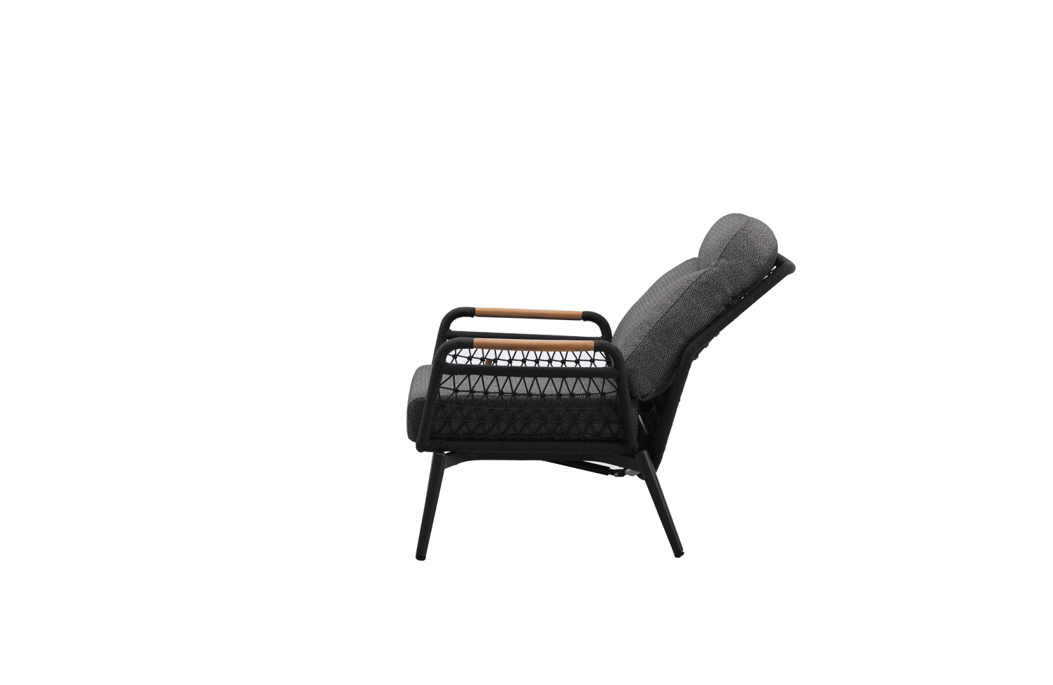 Крісло зі відкидною спинкою (з подушками) SKANDI ROSE SK 50G / ANTHRACITE