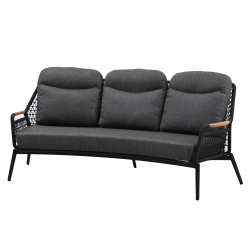 Диван 3-місний зі відкидною спинкою (з подушками) SKANDI ROSE SK 52G / ANTHRACITE Диван 3-місний зі відкидною спинкою (з подушками) SKANDI ROSE SK 52G / ANTHRACITE