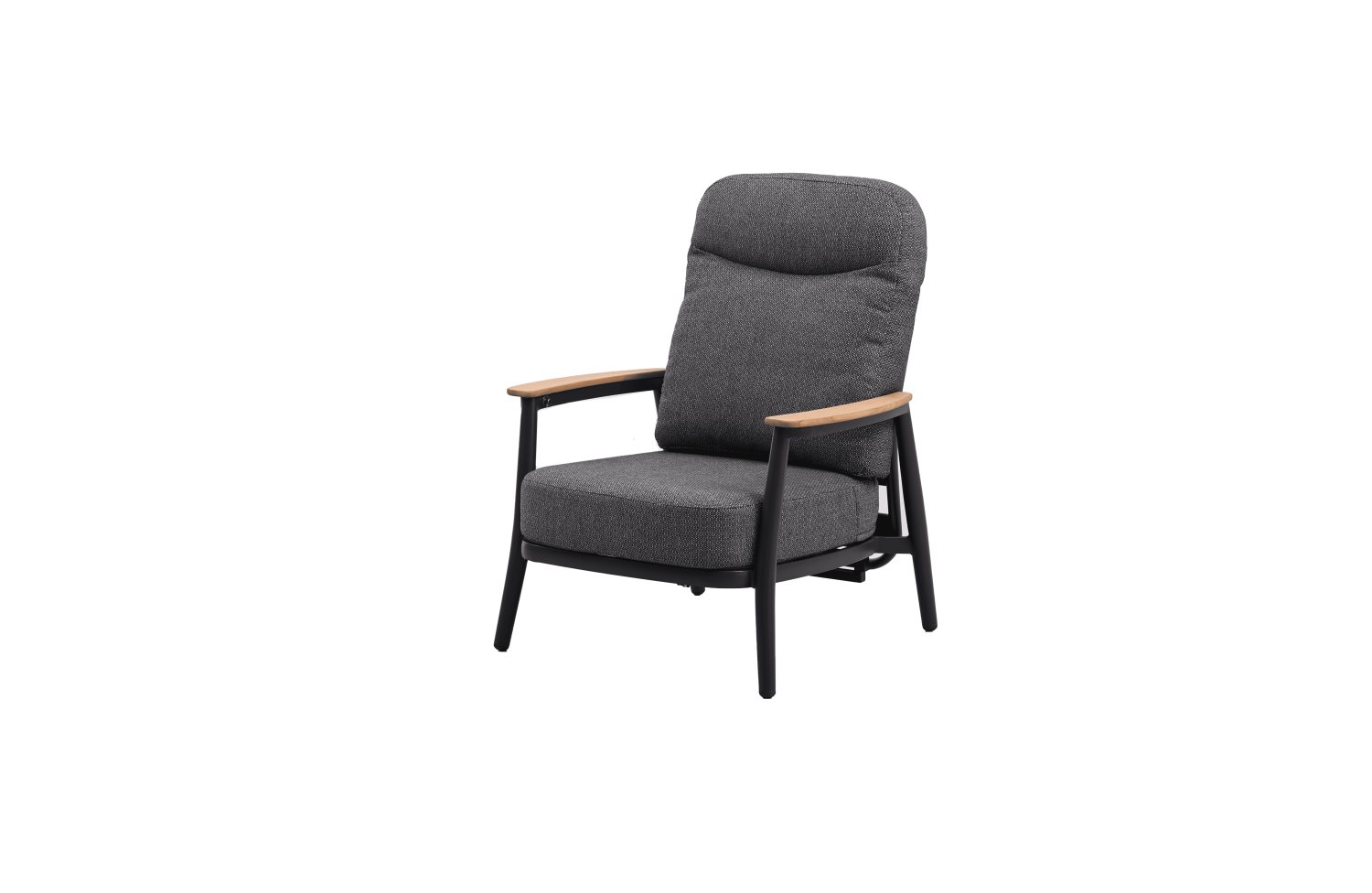 Lounge armchair with folding back (with cushions) SKANDI SKY SK 46G / ANTHRACITE
