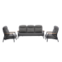 Lounge armchair with folding back (with cushions) SKANDI SKY SK 46G / ANTHRACITE