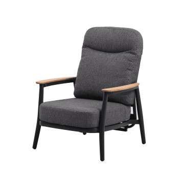 Lounge armchair with folding back (with cushions) SKANDI SKY SK 46G / ANTHRACITE