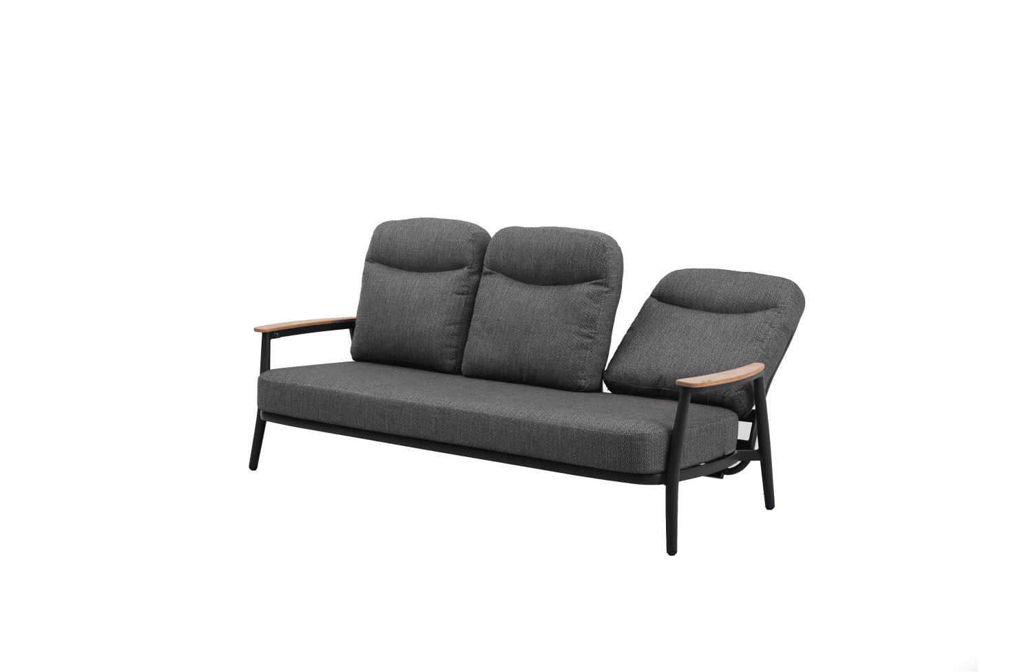 3-seater sofa with folding back (with cushions) SKANDI SKY SK 48G / ANTHRACITE