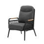 Lounge armchair with folding back (with cushions) SKANDI ROSE SK 50G / ANTHRACITE