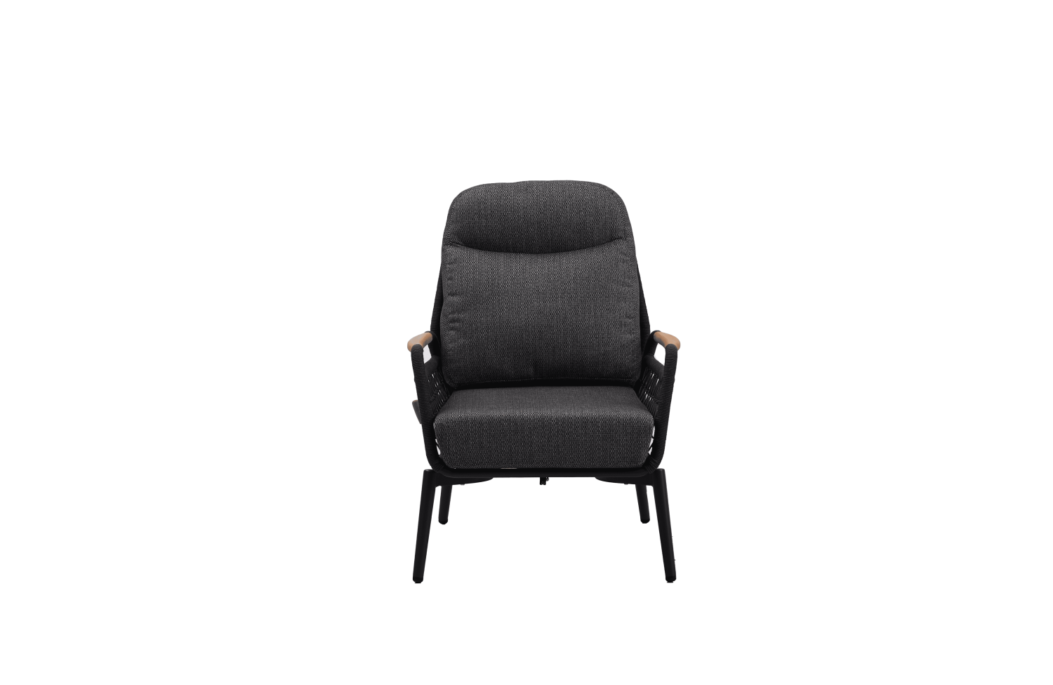 Lounge armchair with folding back (with cushions) SKANDI ROSE SK 50G / ANTHRACITE