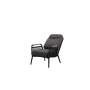 Lounge armchair with folding back (with cushions) SKANDI ROSE SK 50G / ANTHRACITE