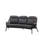 3-seater sofa with folding back (with cushions) SKANDI ROSE SK 52G / ANTHRACITE