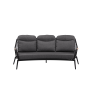 3-seater sofa with folding back (with cushions) SKANDI ROSE SK 52G / ANTHRACITE