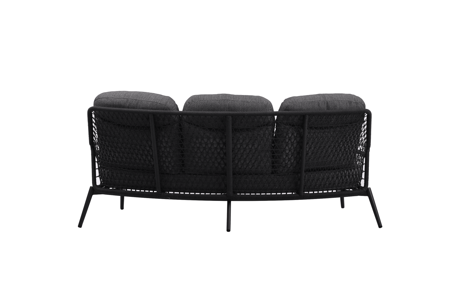 3-seater sofa with folding back (with cushions) SKANDI ROSE SK 52G / ANTHRACITE