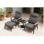 Footrest (with cushion) SKANDI ROSE SK 53G / ANTHRACITE