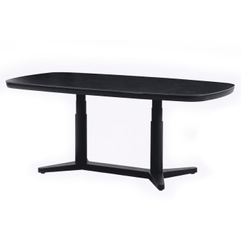 Adjustable dining table 180 53-74.5 cm SKANDI SK 55G / ANTHRACITE