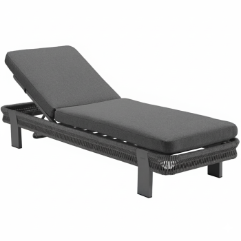 Sunlounger (with cushions) HIGOLD BORROMEO 205451 / BLACK