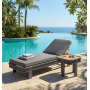 Sunlounger (with cushions) HIGOLD BORROMEO 205451 / BLACK