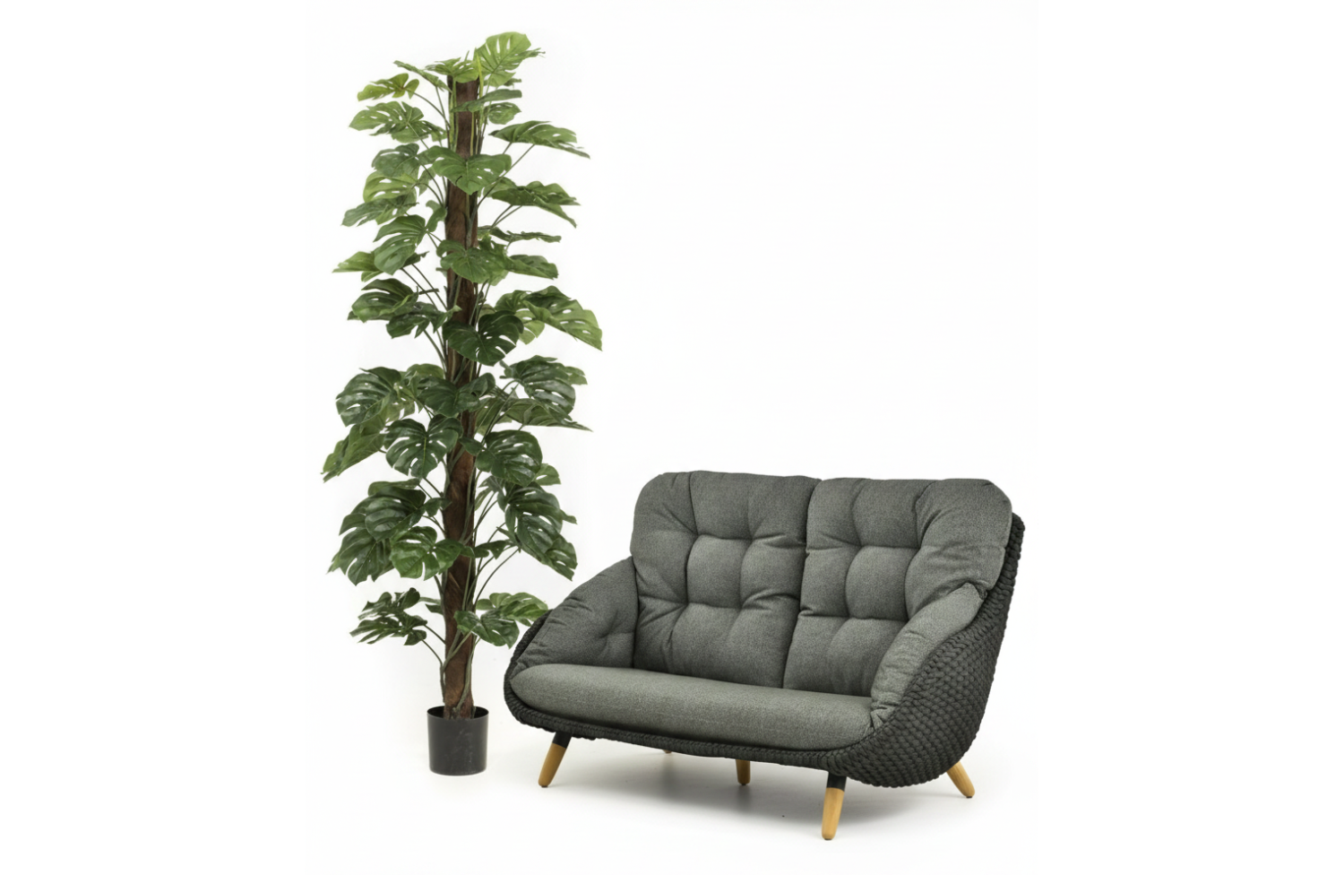 Drzewo MONSTERA 210 сm (72 liście) EMERALD 422992
