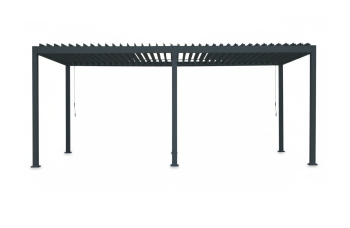 IMPERADOR ПЕРГОЛА DELUX 3,0 х 6.0 (без бічн) / ANTHRACITE / ANTHRACITE